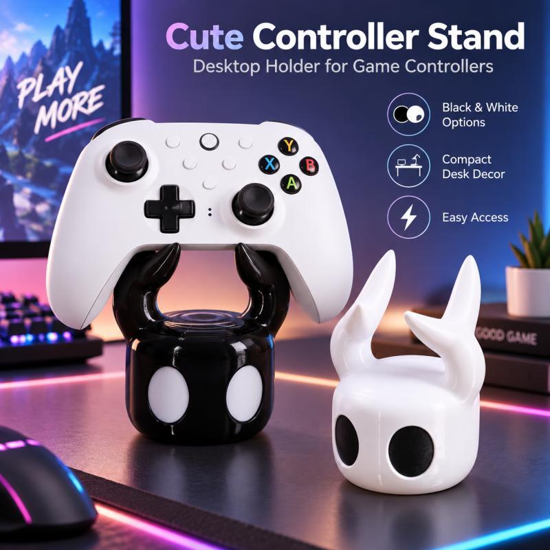 Gaming Console With Controller - Cute Horned Game Controller Stand, Desktop