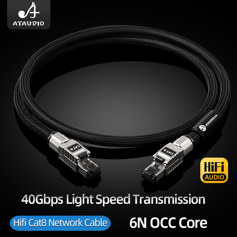 ATAUDIO CAT8 Internet Cord 40G - Lan Cable Gaming review and price