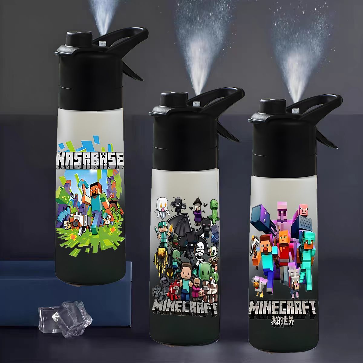 650ml Minecraft water cup spra - Gaming Console For Minecraft review and price