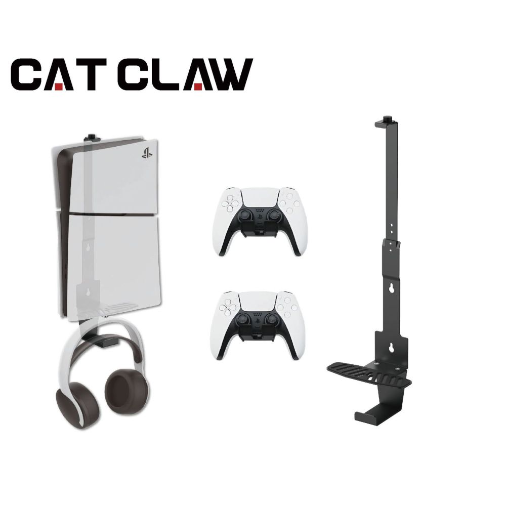 Wall Mount Stand For PS5 Slim  - Gaming Console Organizer review and price