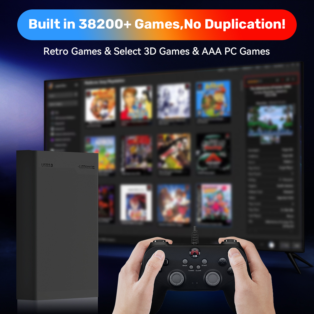 500GB Gaming HDD Retrobat & La - Gaming Console Os review and price