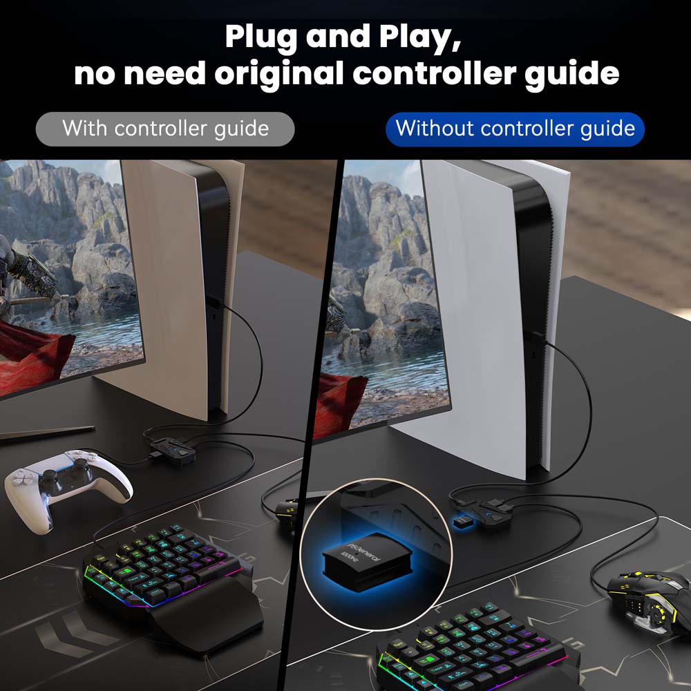for PS5 Gaming Keyboard Mouse  - Gaming Console With Controller review and price