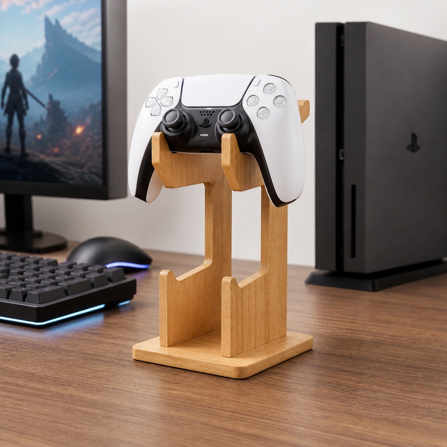 Wooden Game Controller Display - Gaming Console Organizer review and price