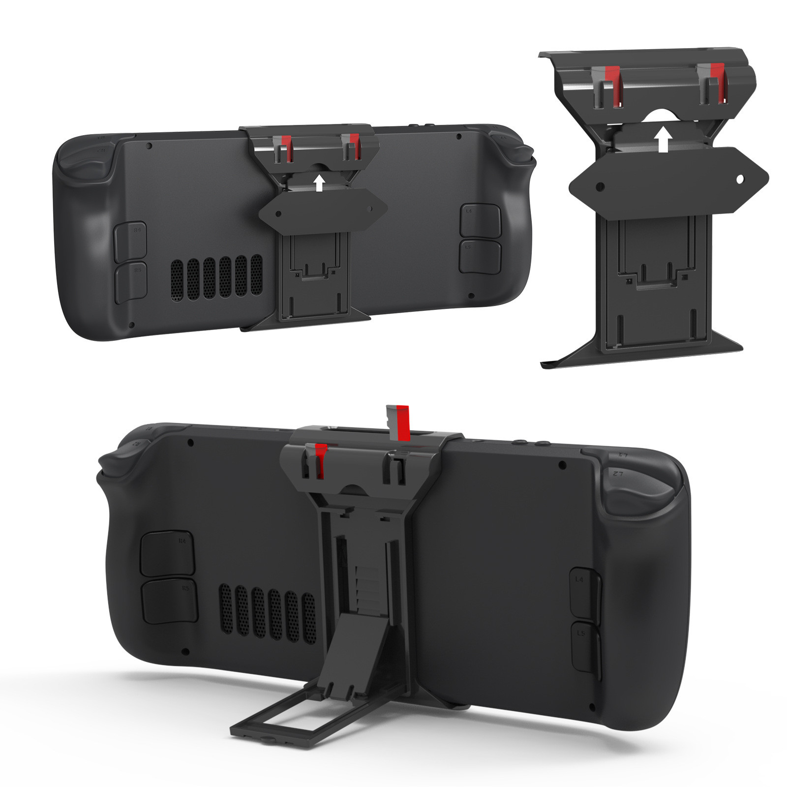 Black Foldable Desktop Stand H - Gaming Console Organizer review and price